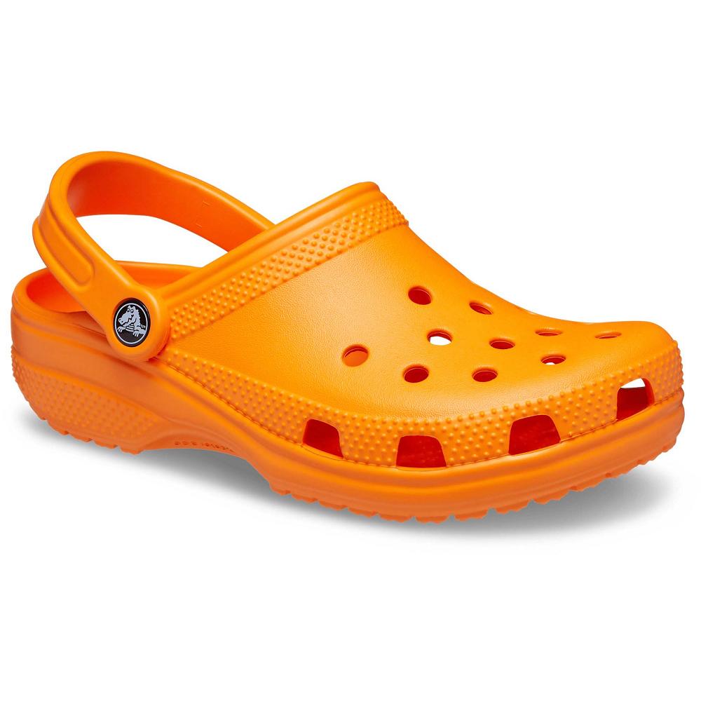 Orange Men's Crocs Classic Clogs | NZ 0830BEXC